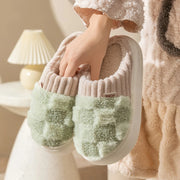 Plush Slippers Women's Thick Shoes for Couple Autumn And Winter
