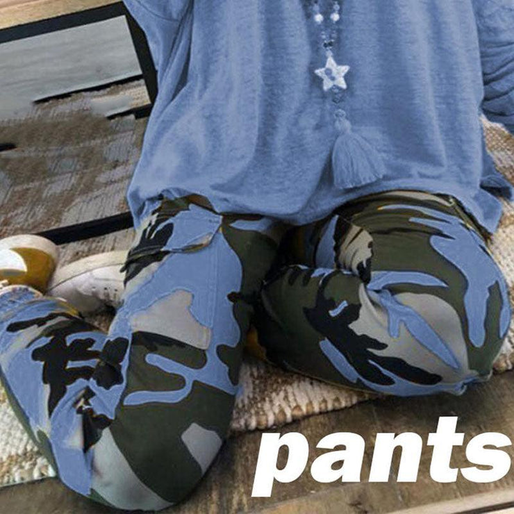 Camouflage Plus Size Casual Trousers Women New Casual Pants Women Fall Winter - shoperly