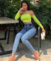 High waist jeans - shoperly