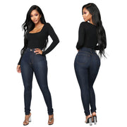 High waist women's jeans - shoperly