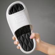 New Wave Non-slip Bathroom Slippers For Women Men
