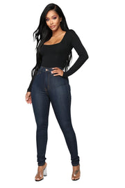 High waist women's jeans - shoperly
