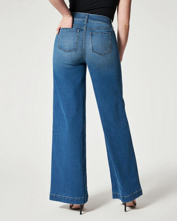 Straight Jeans Mid Waist Wide Leg Pants - shoperly