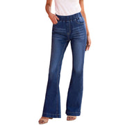 Women's European And American High Waist Elastic Jeans - shoperly