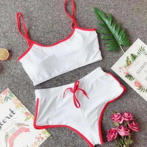 Hot Sale Women Summer Casual Solid Color 2 Piece Set Female Crop Top and Shorts Bodycon Outfit Sport Yoga Fitness Casual Set - shoperly