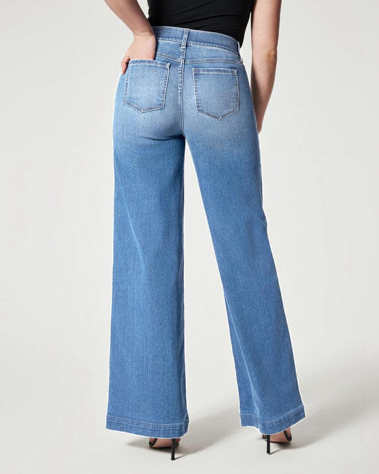 Straight Jeans Mid Waist Wide Leg Pants - shoperly