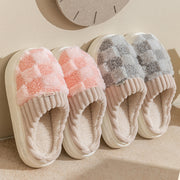 Plush Slippers Women's Thick Shoes for Couple Autumn And Winter