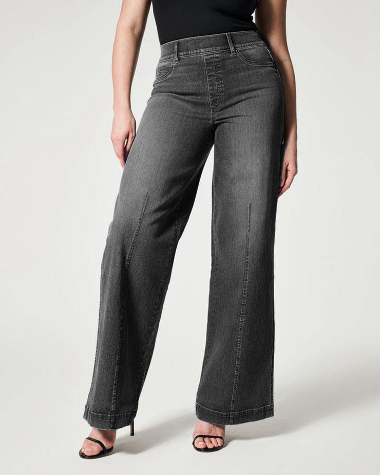 Straight Jeans Mid Waist Wide Leg Pants - shoperly