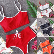 Hot Sale Women Summer Casual Solid Color 2 Piece Set Female Crop Top and Shorts Bodycon Outfit Sport Yoga Fitness Casual Set - shoperly