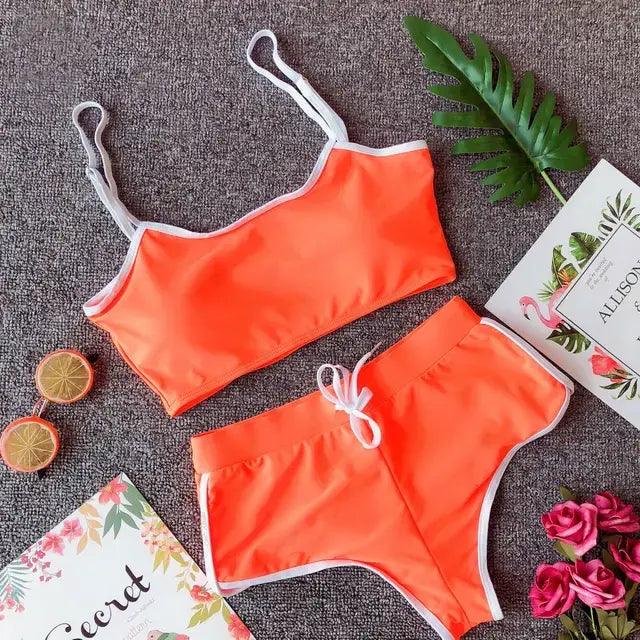 Hot Sale Women Summer Casual Solid Color 2 Piece Set Female Crop Top and Shorts Bodycon Outfit Sport Yoga Fitness Casual Set - shoperly