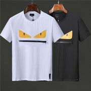 Men and women couple short-sleeved T-shirt - shoperly