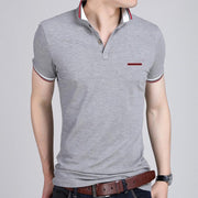 Lapel short sleeve T-shirt - shoperly
