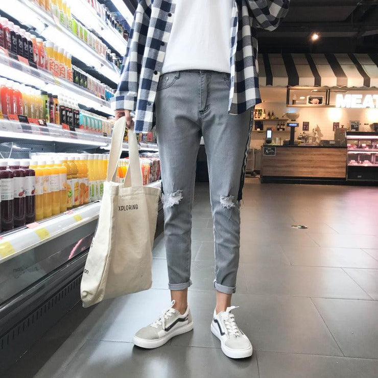 All-match cropped jeans - shoperly