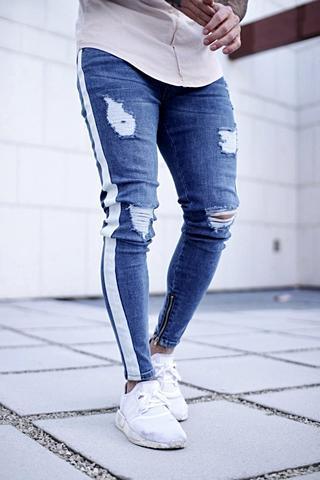 Small Feet Zipper Jeans - shoperly
