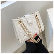 Shoulder Rhombic Colorblock Bag - shoperly