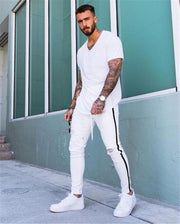 Men's tattered jeans - shoperly