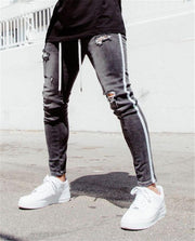 Men's tattered jeans - shoperly