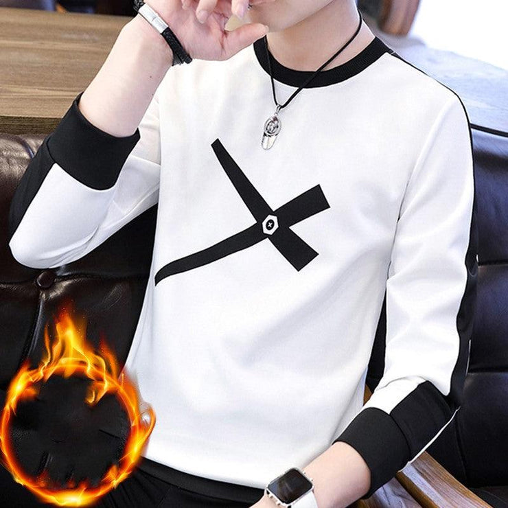 long sleeve T-shirt velvet thickening - shoperly