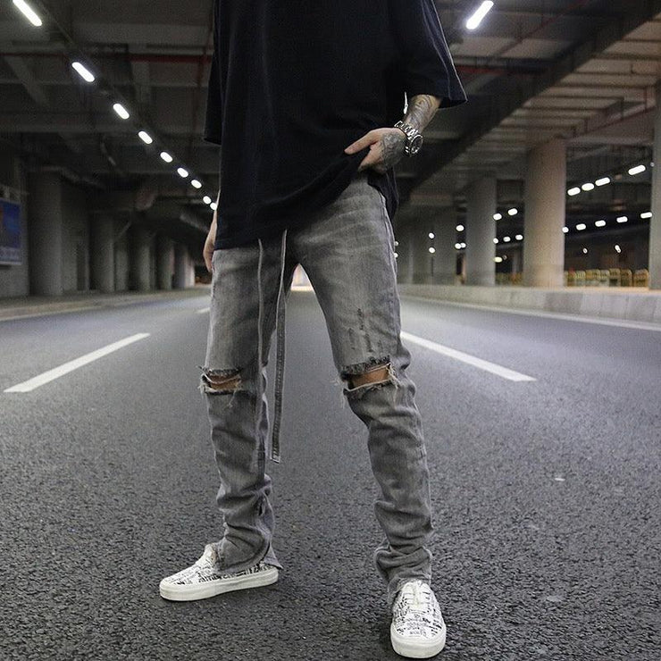 Zippered Jeans - shoperly