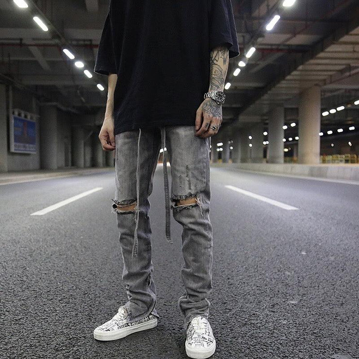 Zippered Jeans - shoperly