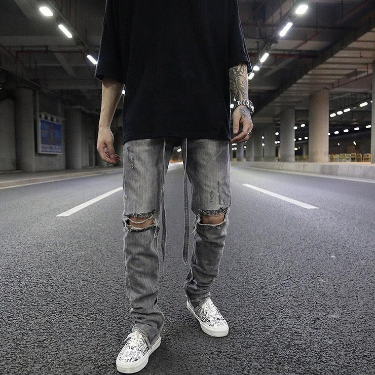 Zippered Jeans - shoperly