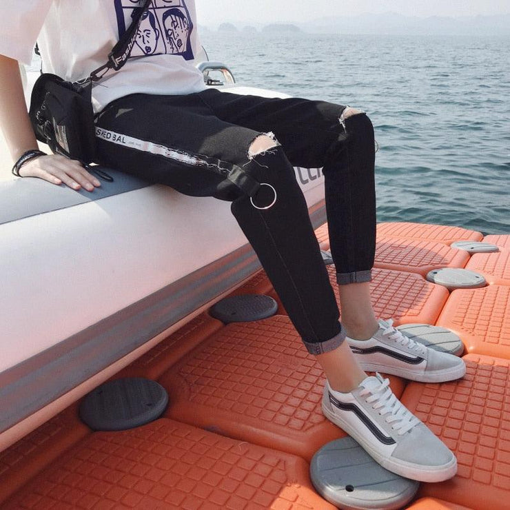 All-match cropped jeans - shoperly