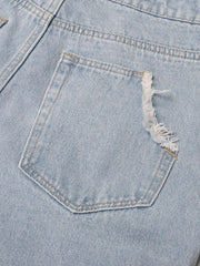 Vintage Blue Washed Jeans Women - shoperly