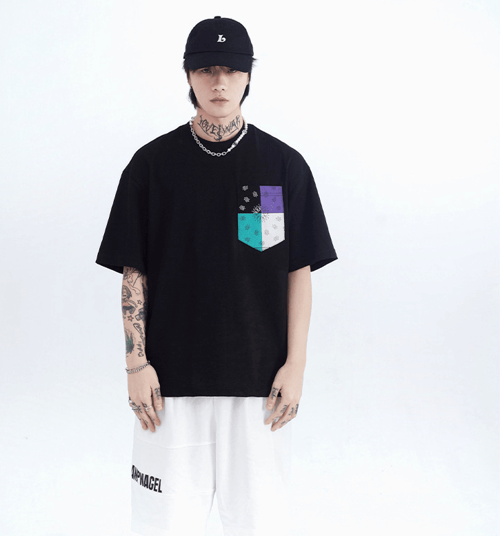 Printed Short Sleeve T-shirt - shoperly