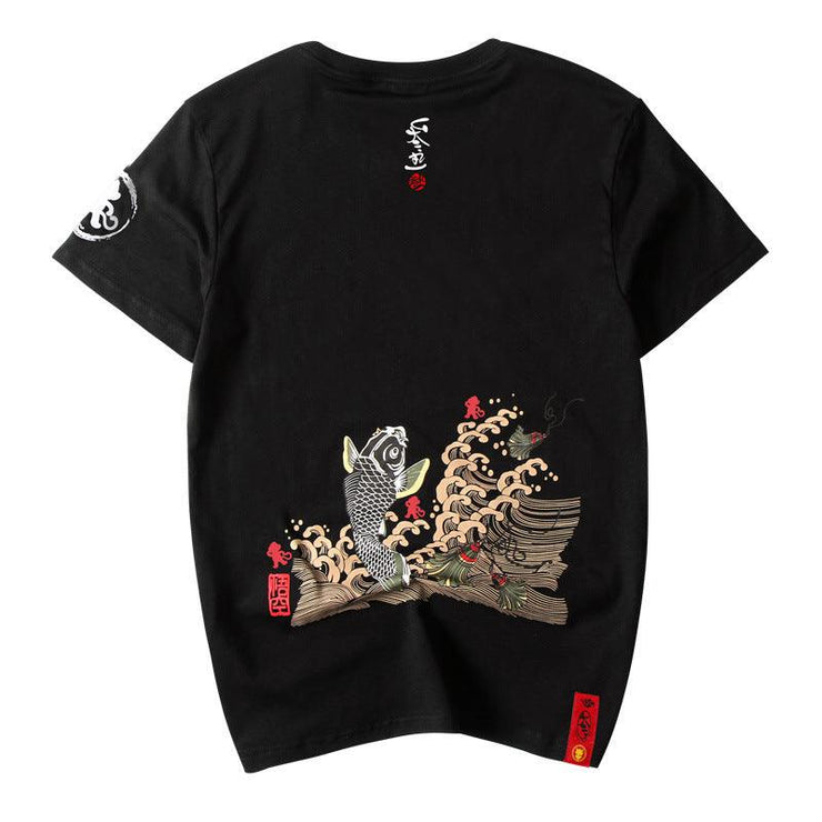 Printed couple T-shirt men - shoperly