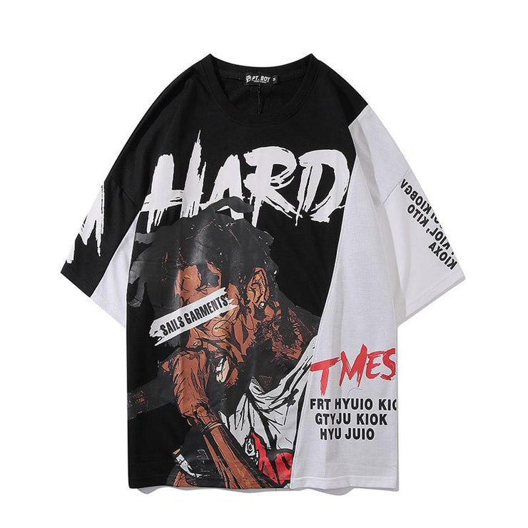 Printed Round Neck Short - shoperly