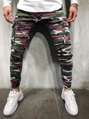 Men's Multi Pocket Camouflage Cargo Jeans - shoperly
