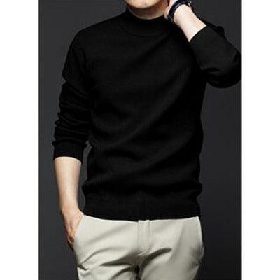 Knitted sweater long-sleeved - shoperly