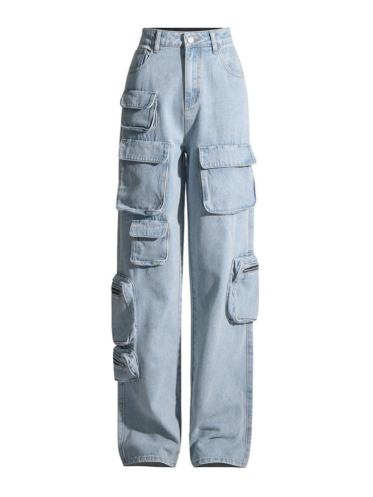 Vintage Blue Washed Jeans Women - shoperly