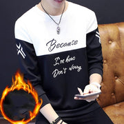 long sleeve T-shirt velvet thickening - shoperly