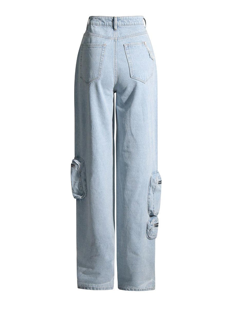 Vintage Blue Washed Jeans Women - shoperly