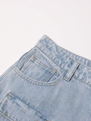 Vintage Blue Washed Jeans Women - shoperly
