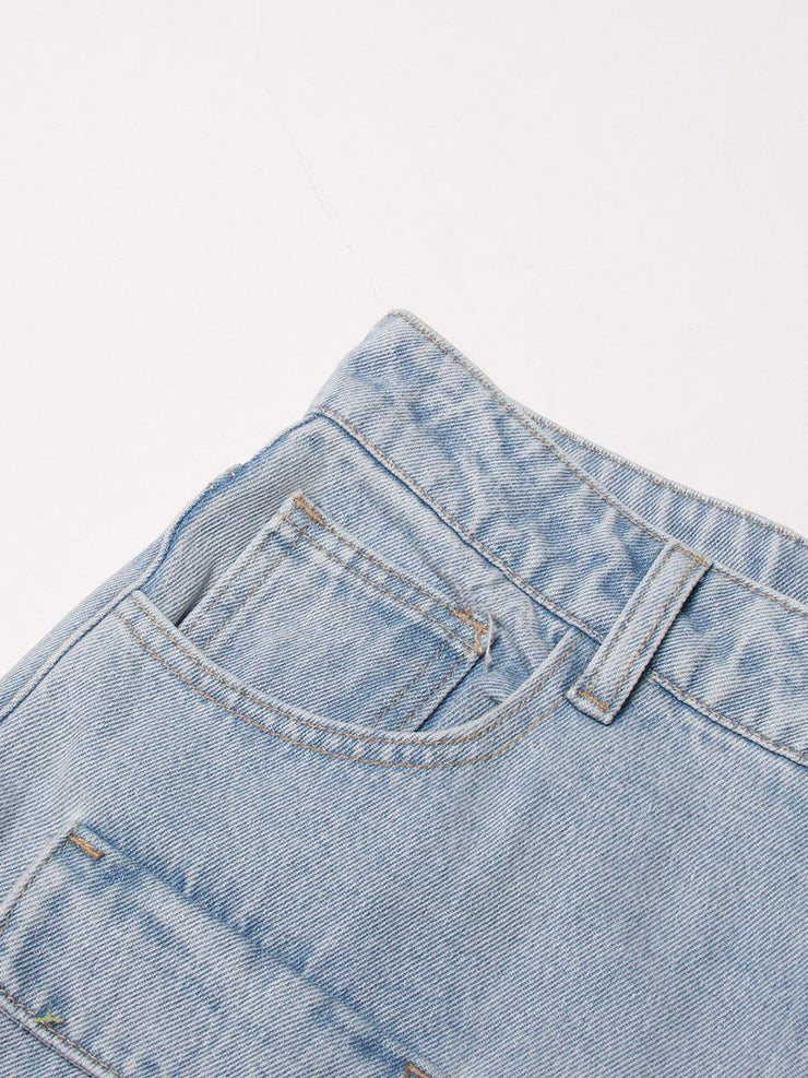 Vintage Blue Washed Jeans Women - shoperly