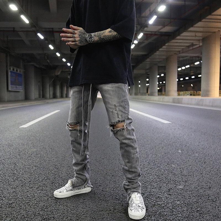 Zippered Jeans - shoperly