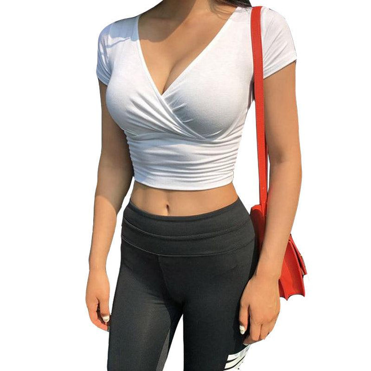 Tight-fitting Cotton Top - shoperly