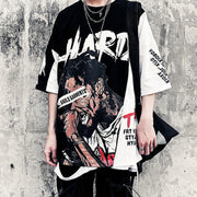 Printed Round Neck Short - shoperly