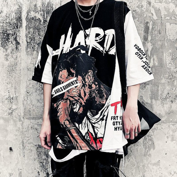 Printed Round Neck Short - shoperly